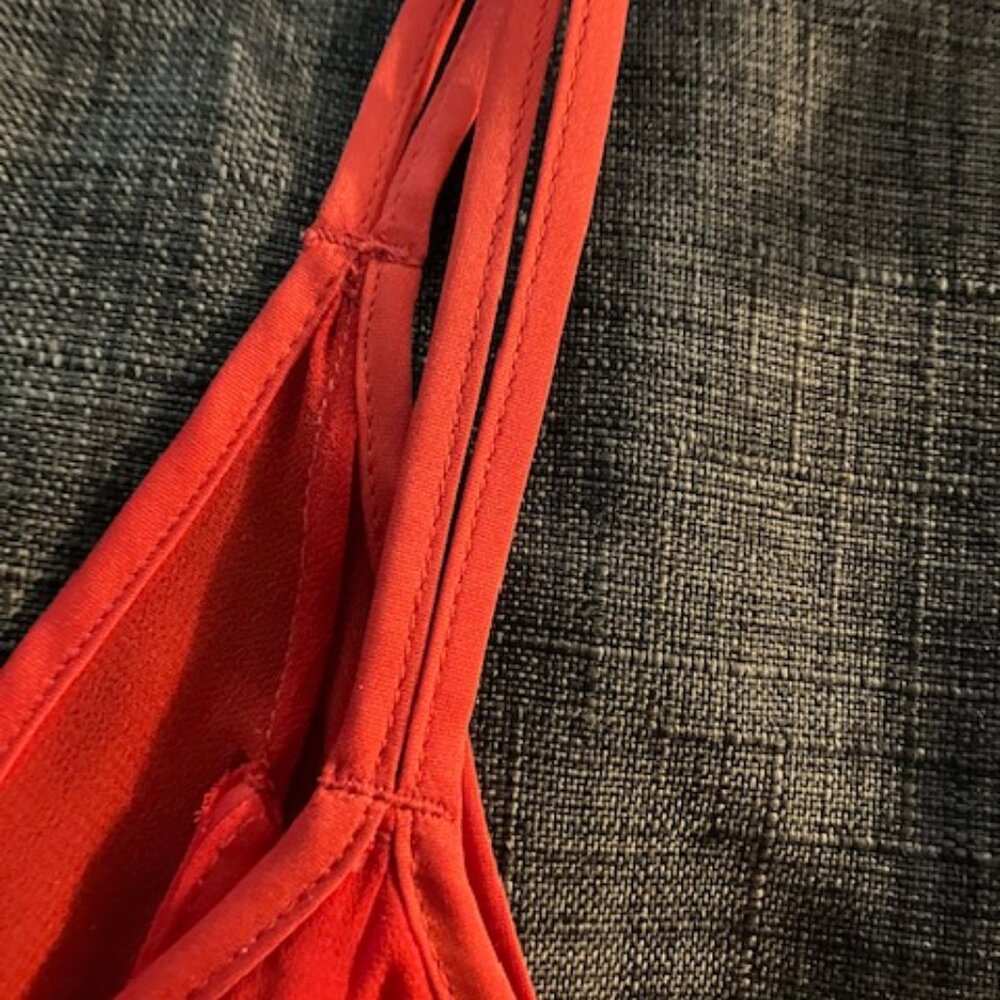 Designer Ramy Brook Midi Length Red Dress - Picture 9 of 16